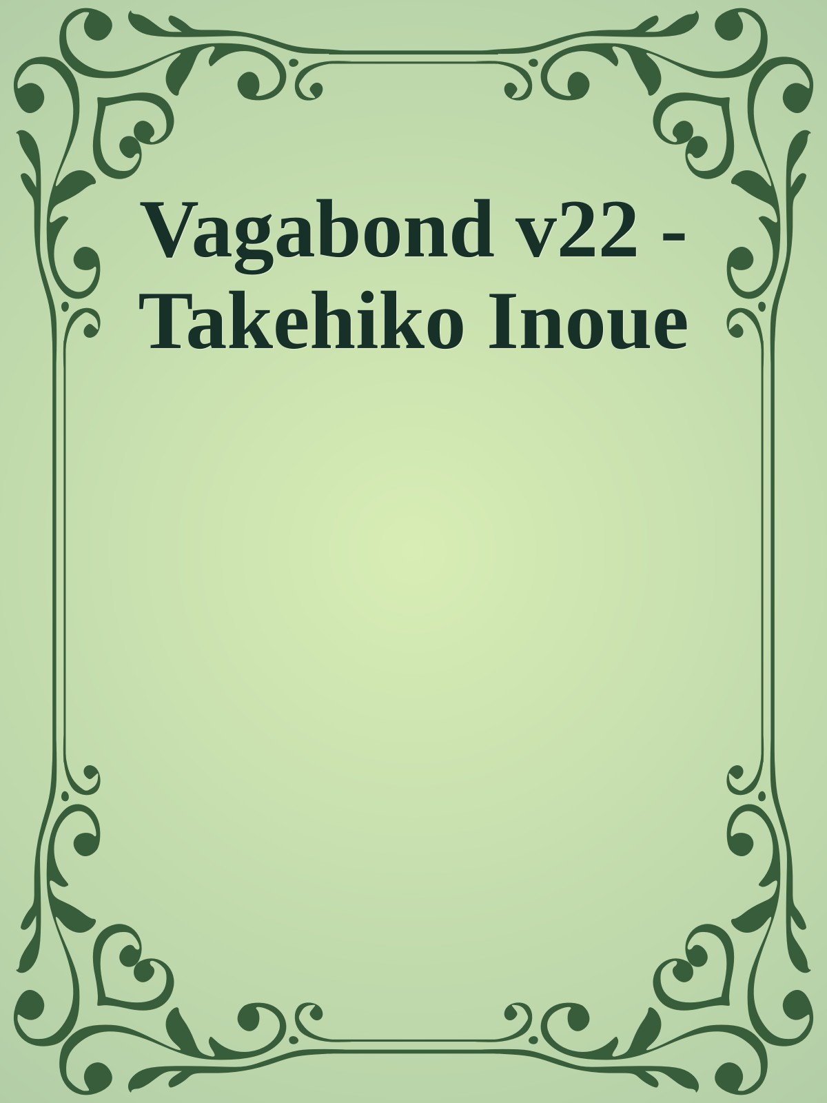 Vagabond v22 - Takehiko Inoue
