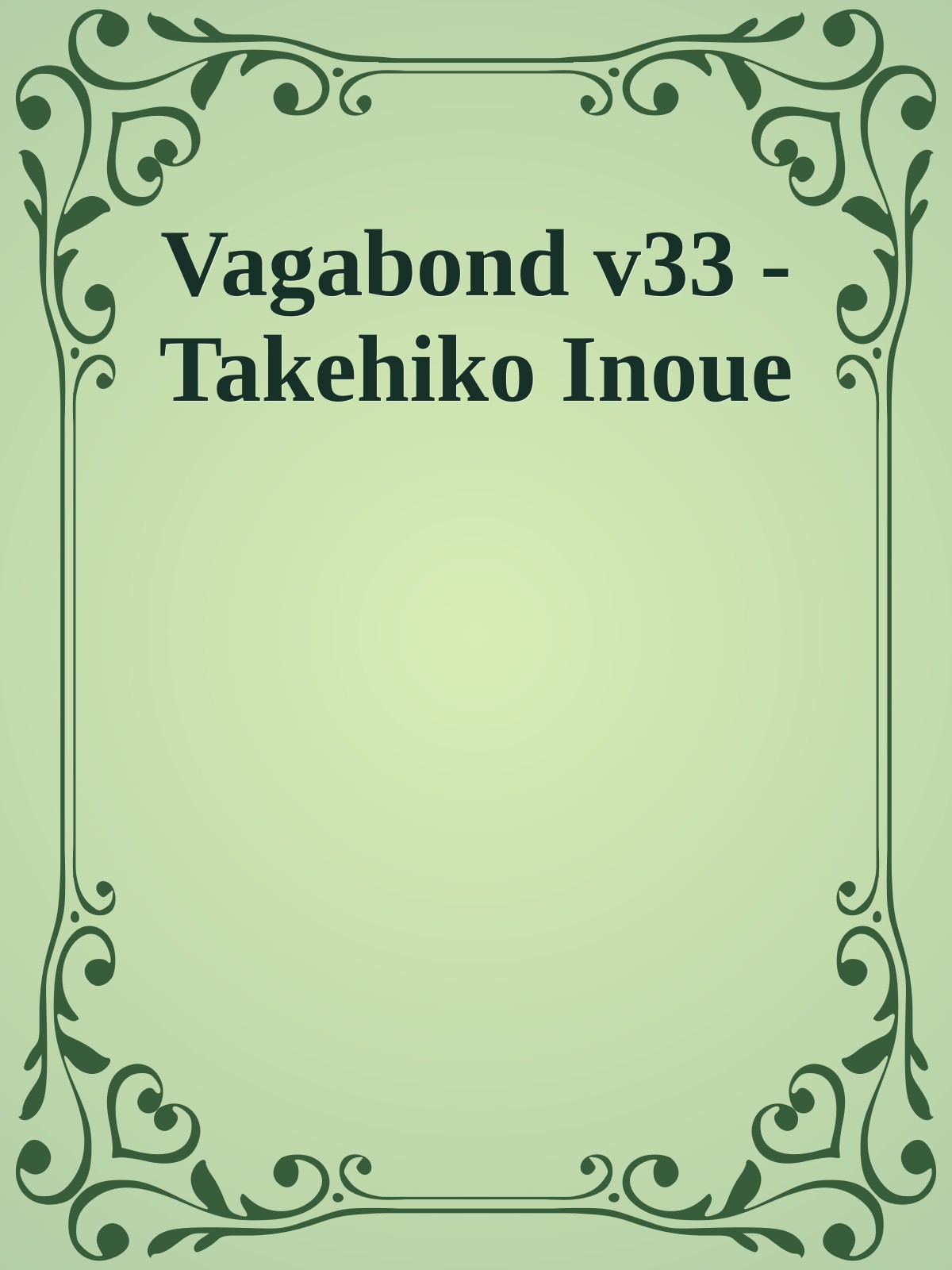 Vagabond v33 - Takehiko Inoue